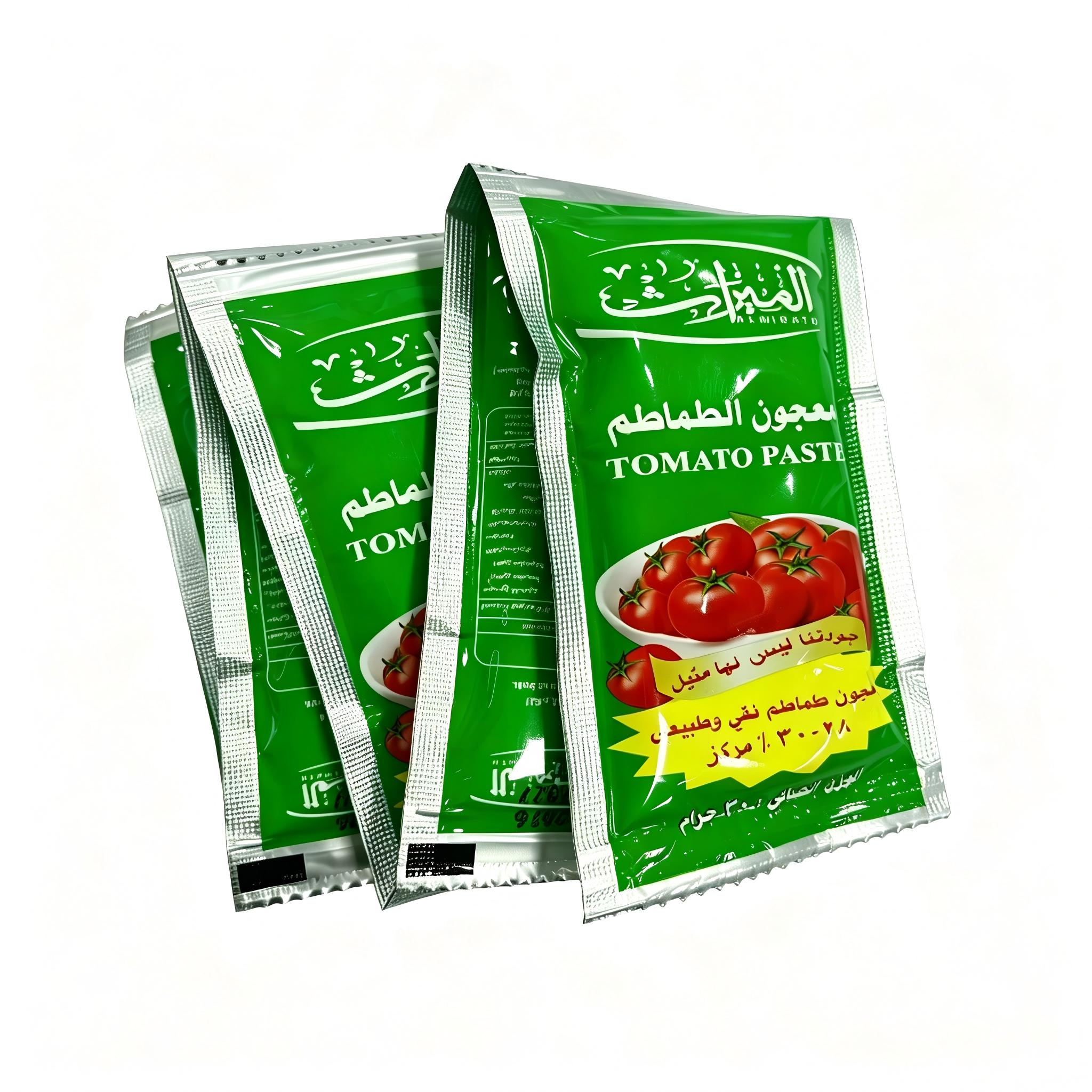 Sachê de Pasta de Tomate | Embalagem com Marca Própria OEM/ODM