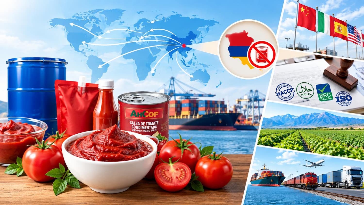 Armênia proíbe importação de pasta de tomate: o que as barreiras comerciais de 2026 significam para o abastecimento global?